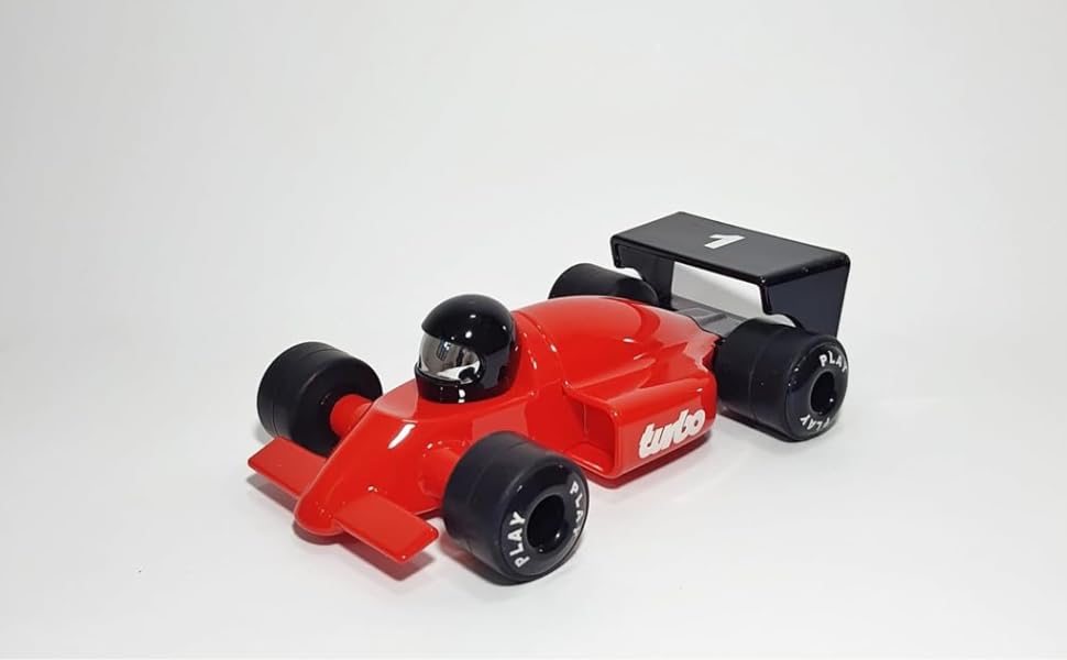 F1 Riser Classic Design with High Glow Finish, ABS Plastic Body, Soft Natural Rubber Wheels