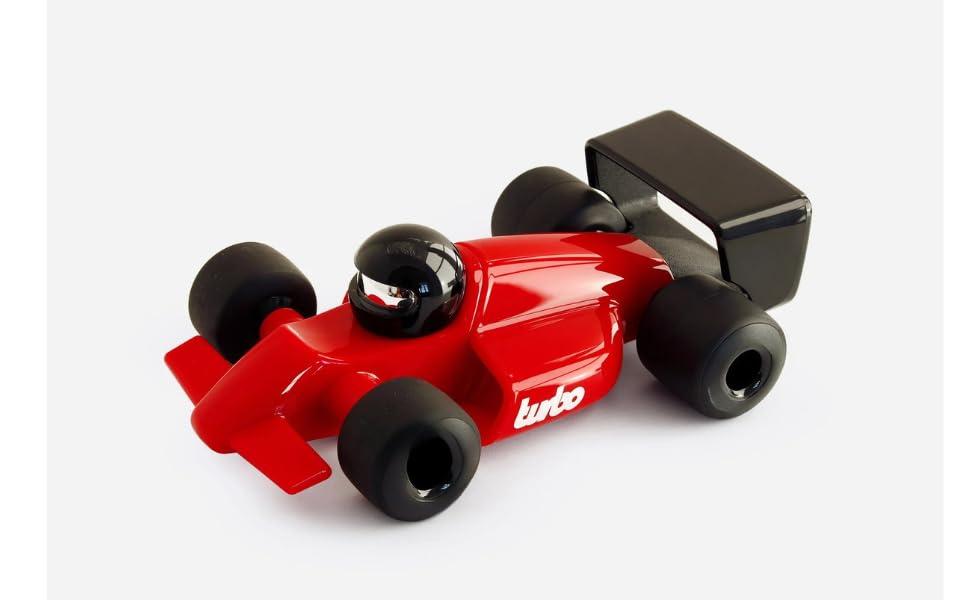 F1 Riser Classic Design with High Glow Finish, ABS Plastic Body, Soft Natural Rubber Wheels