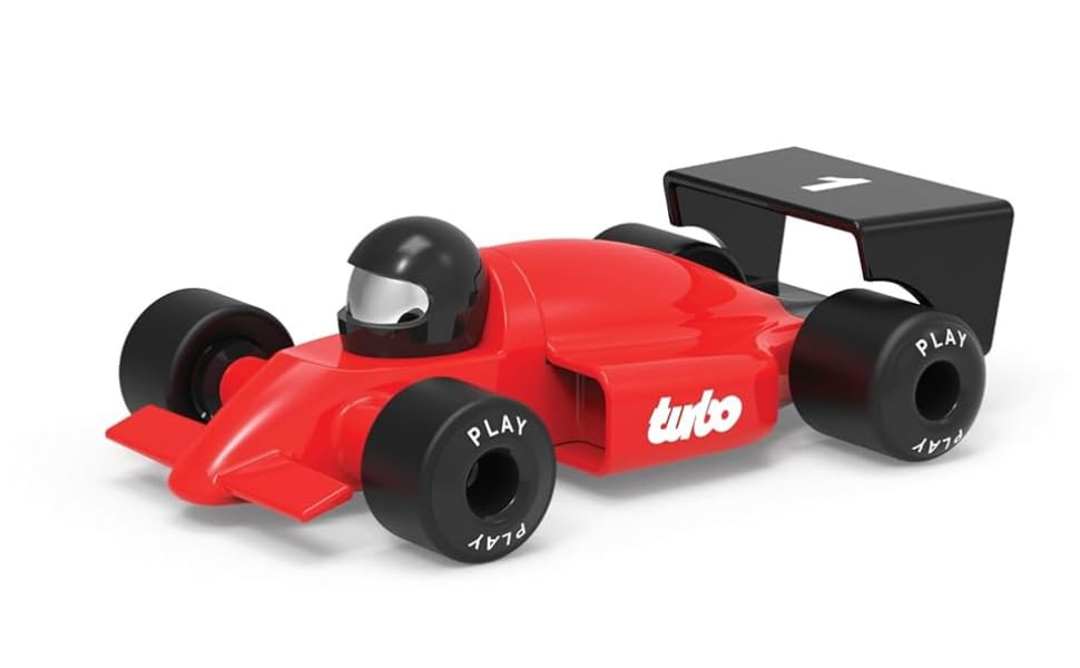 F1 Riser Classic Design with High Glow Finish, ABS Plastic Body, Soft Natural Rubber Wheels