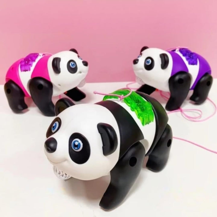 Walking Panda Toy Figure with Walking and Realistic Sound, Animal Figure Toy