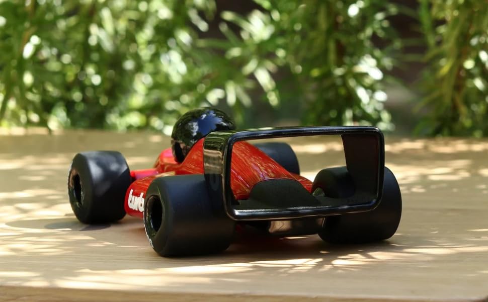 F1 Riser Classic Design with High Glow Finish, ABS Plastic Body, Soft Natural Rubber Wheels