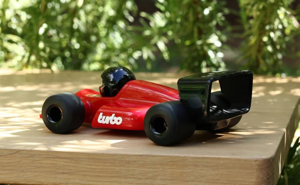 F1 Riser Classic Design with High Glow Finish, ABS Plastic Body, Soft Natural Rubber Wheels