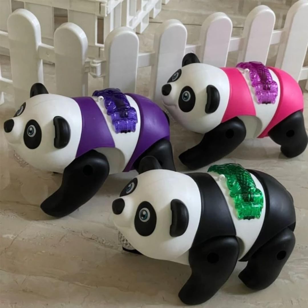 Walking Panda Toy Figure with Walking and Realistic Sound, Animal Figure Toy