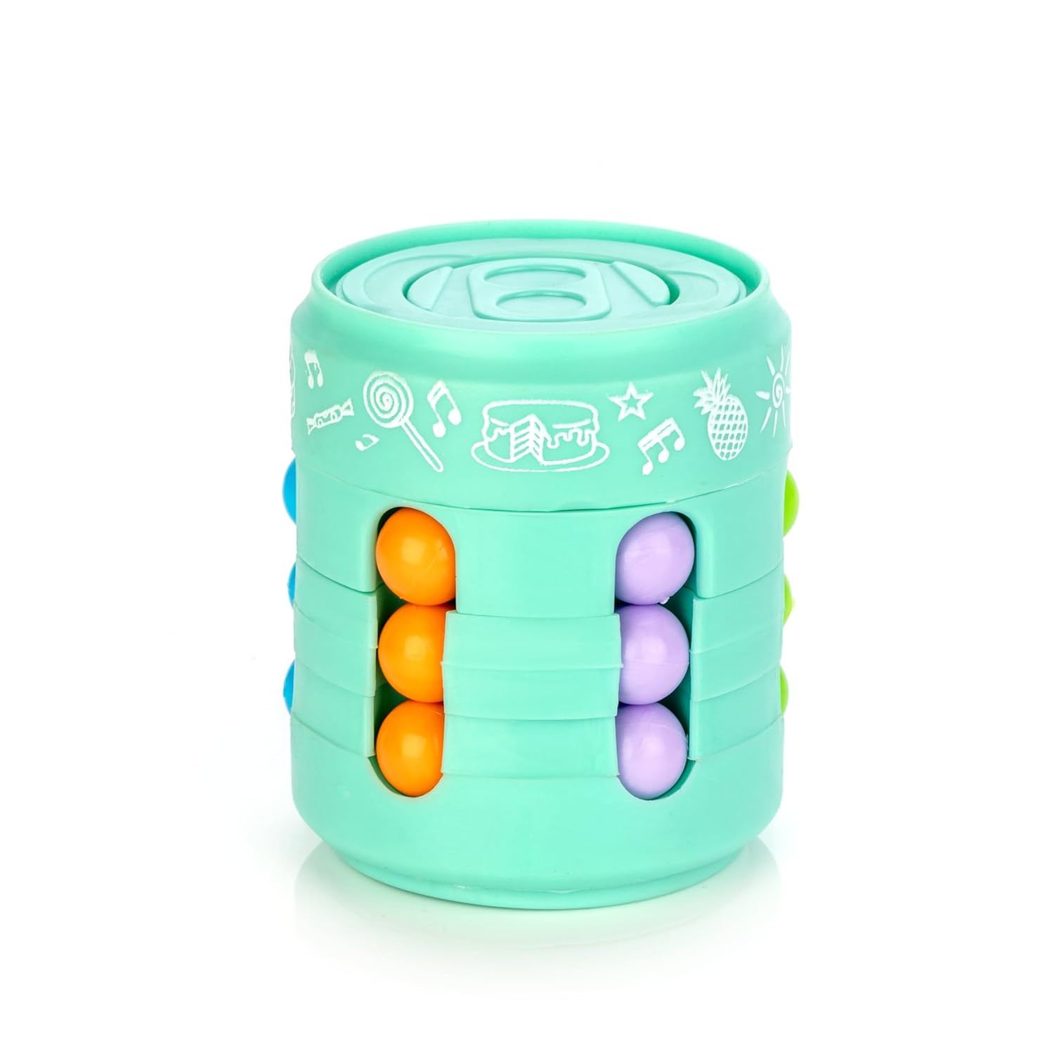 Magic Bean Rotating Cube,Creative Educational Toy, Magic Beans, Stress Relief Bean for Kids