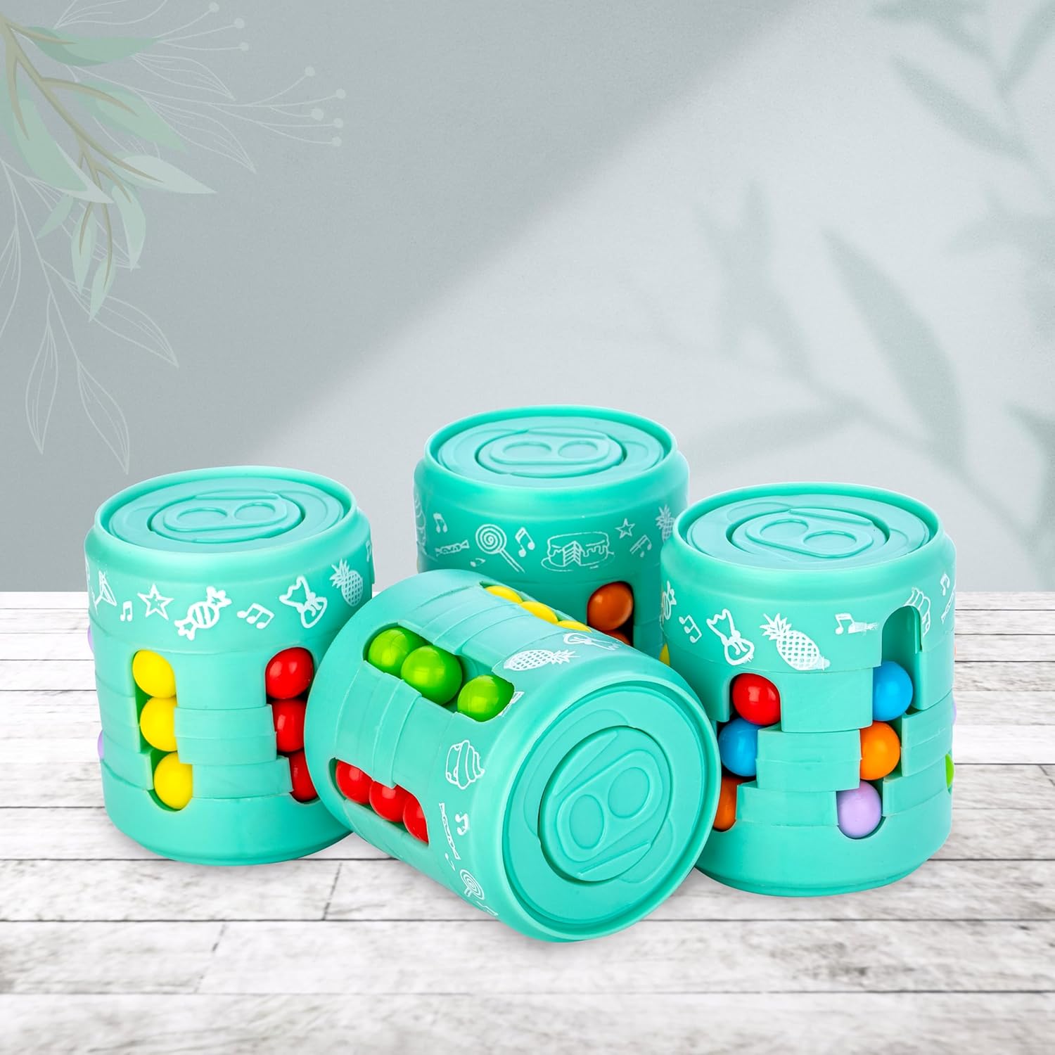 Magic Bean Rotating Cube,Creative Educational Toy, Magic Beans, Stress Relief Bean for Kids