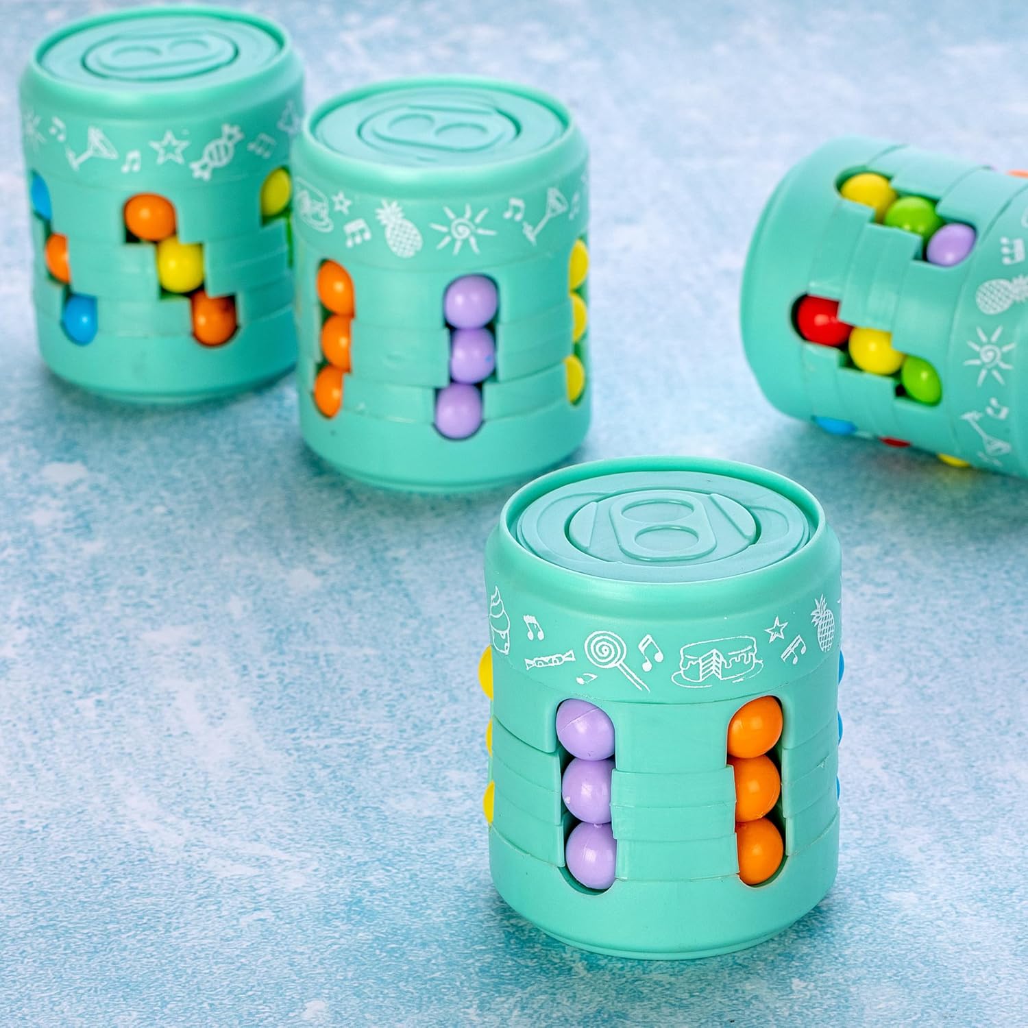 Magic Bean Rotating Cube,Creative Educational Toy, Magic Beans, Stress Relief Bean for Kids