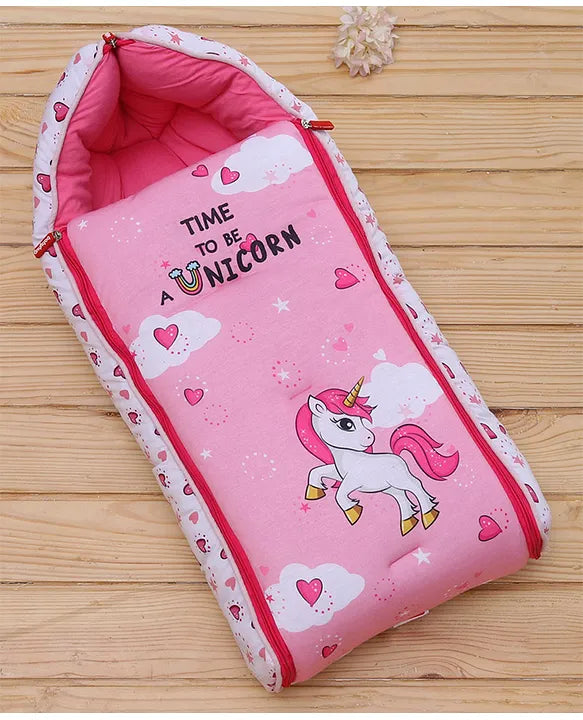 Baby Sleeping Bag – Soft Muslin Cotton Material for Newborns | Breathable, Lightweight & Cozy Swaddle Sack for Infant Sleep Comfort